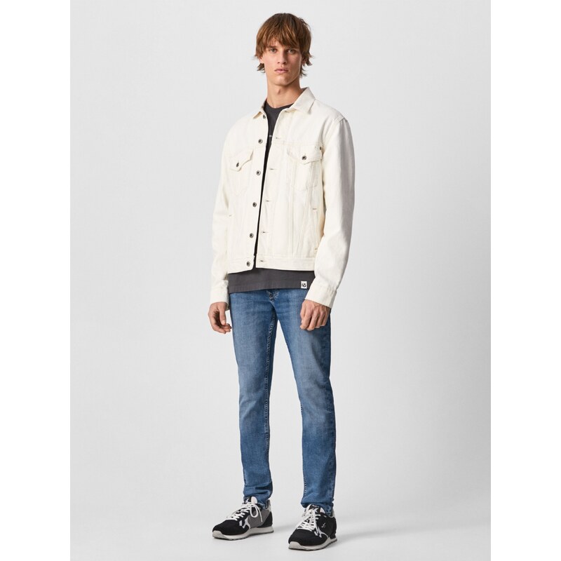 Modré pánské slim fit džíny Pepe Jeans Finsbury - Pánské