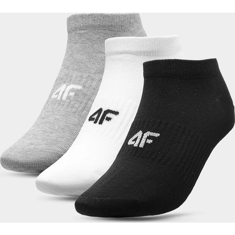 Dámské ponožky 4F H4L22-SOD302 šedé_bílé_černé - GLAMI.cz