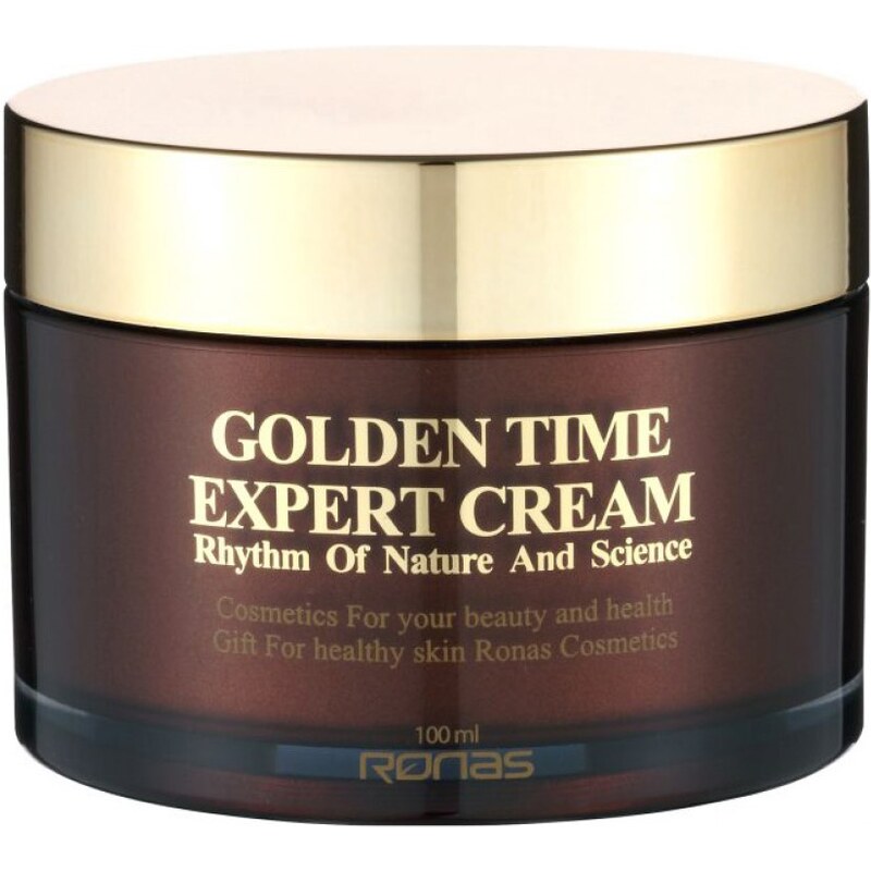 RONAS Co., Ltd. RONAS Golden Time Expert Cream - Protivráskový výživný krém s 24-karátovým zlatem / 100ml