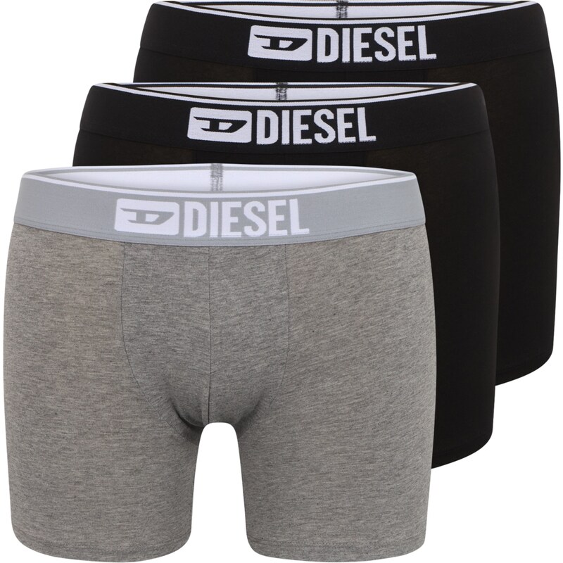 DIESEL Boxerky Sebastian šedý melír / černá / bílá