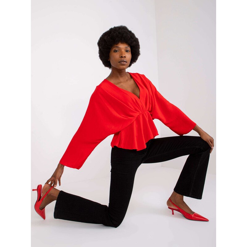 Italy Moda Blouse-DHJ-BZ-11979.67-red