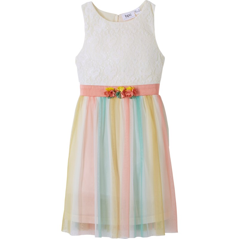 bonprix Slavnostní šaty s barevným přechodem, pro dívky Bílá