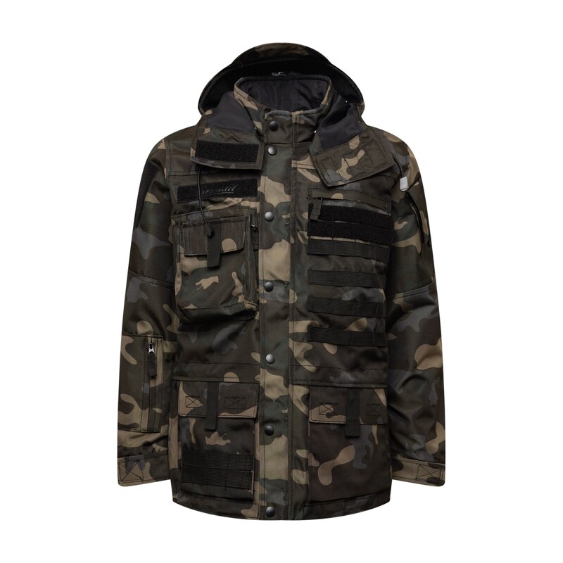 Brandit Přechodná bunda tmavě hnědá / kámen / khaki / tmavě