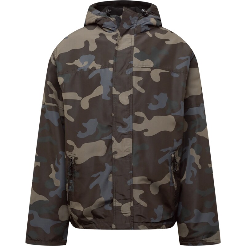 Brandit Přechodná bunda khaki / tmavě zelená / černá
