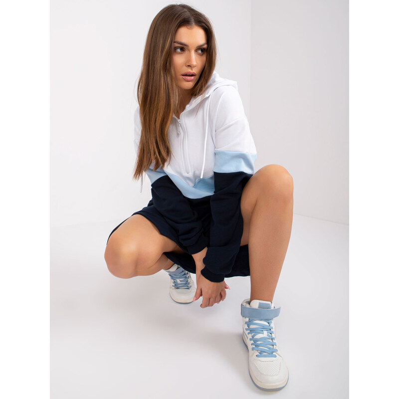 RUE PARIS Dress-RV-SK-7462.00-white-navy blue