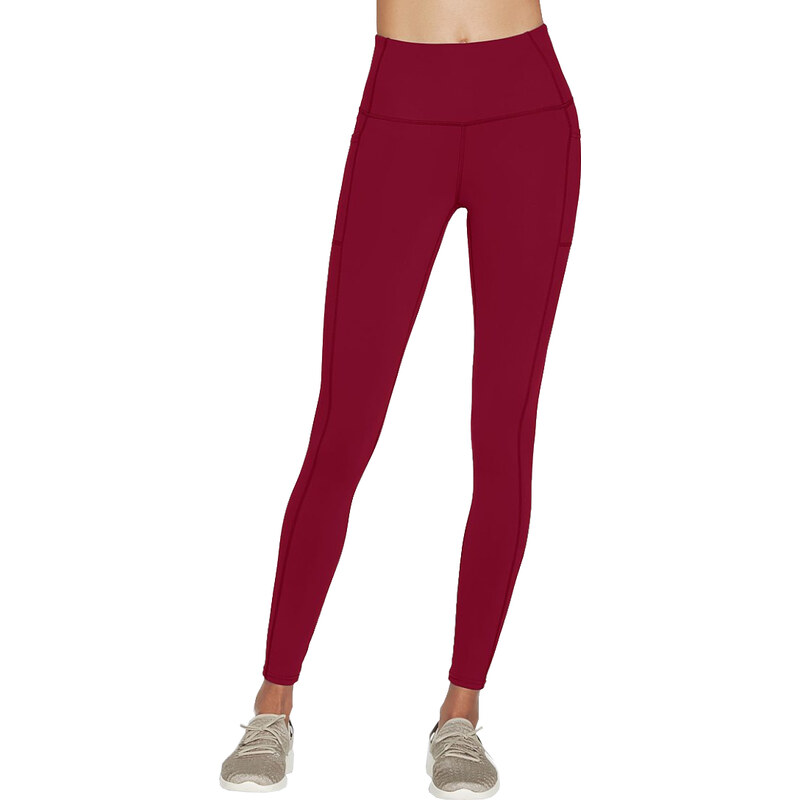 ČERVENÉ DÁMSKÉ LEGÍNY SKECHERS GO WALK HIGH WAISTED LEGGING Červená