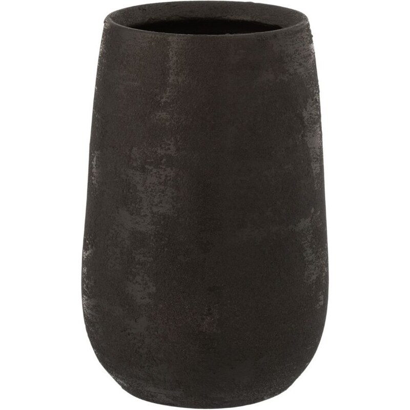 Černá keramická váza J-line Roughie S