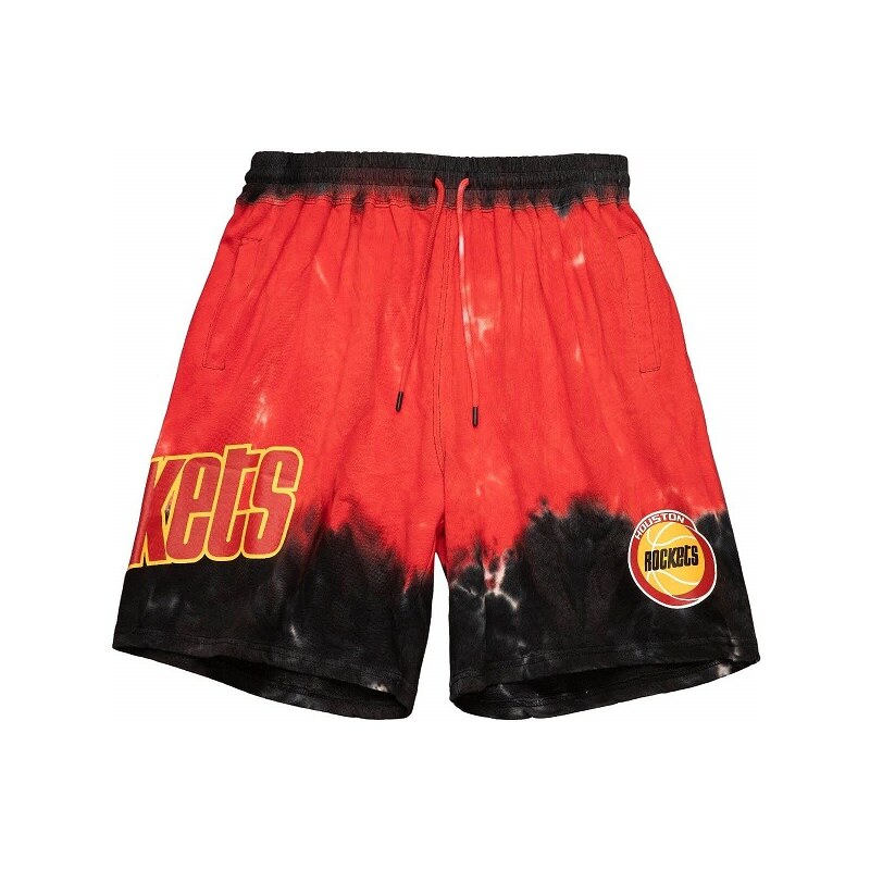 Mitchell & Ness Tie-Dye Houston Rockets Shorts / Červená / 2XL