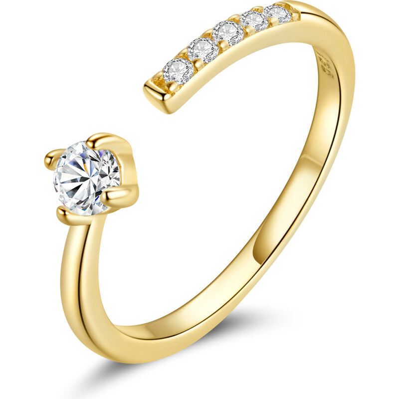 OLIVIE Stříbrný prsten GOLD 5798