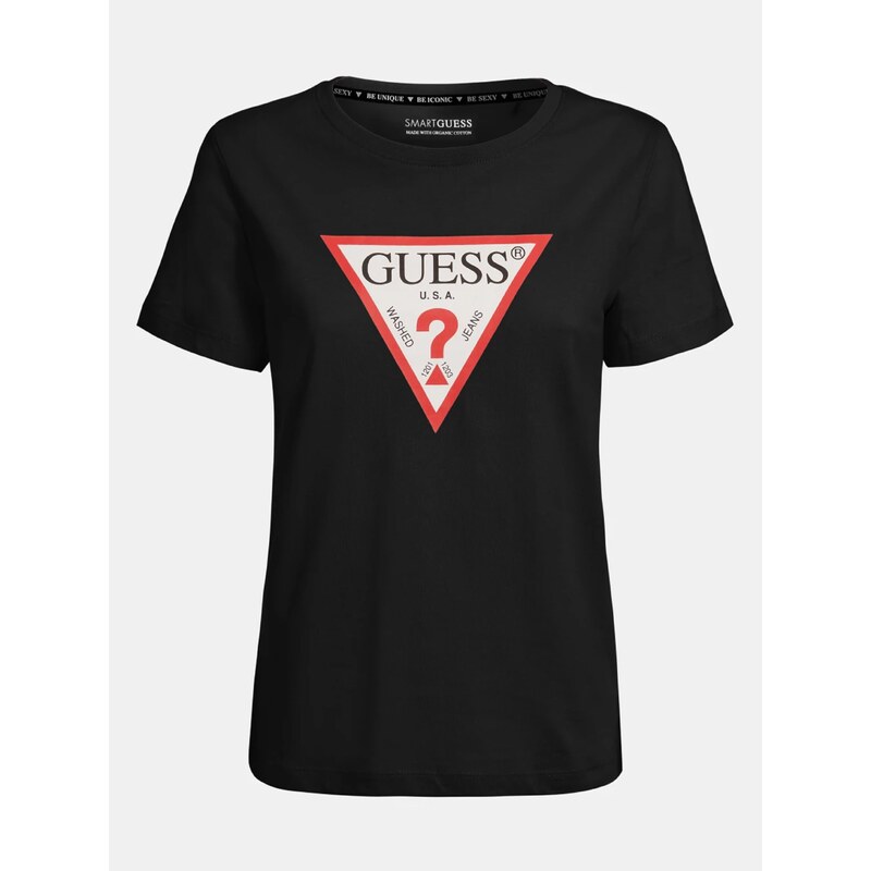 Černé dámské tričko Guess - Dámské
