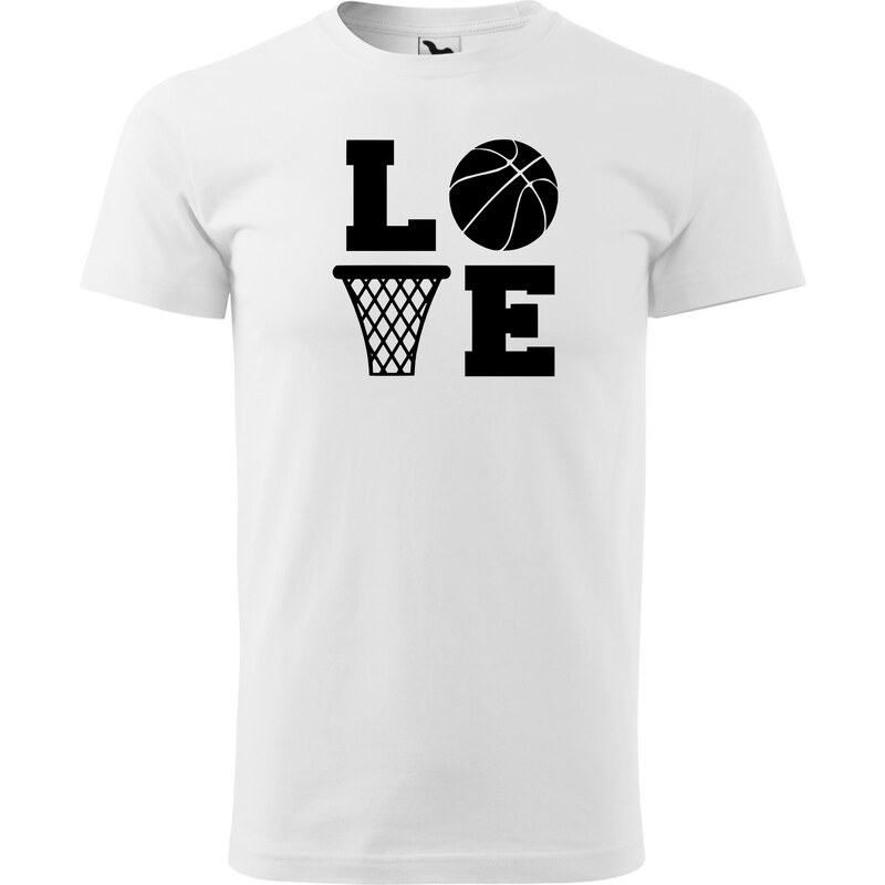 Fenomeno Pánské tričko - Love(basketbal) - bílé