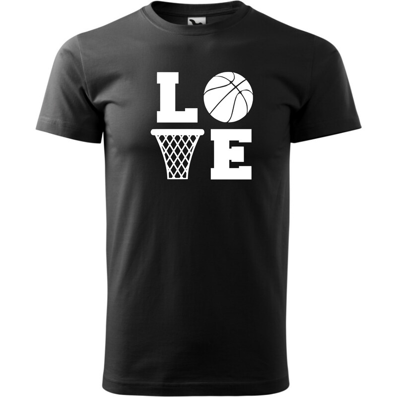 Fenomeno Pánské tričko - Love(basketbal) - černé