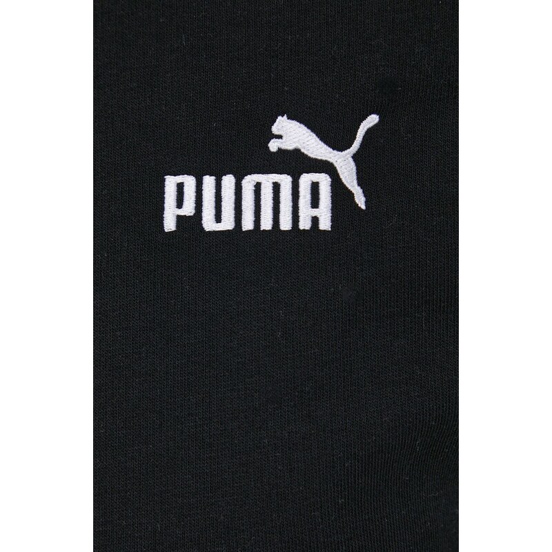 Mikina Puma dámská, černá barva, s aplikací, 848332