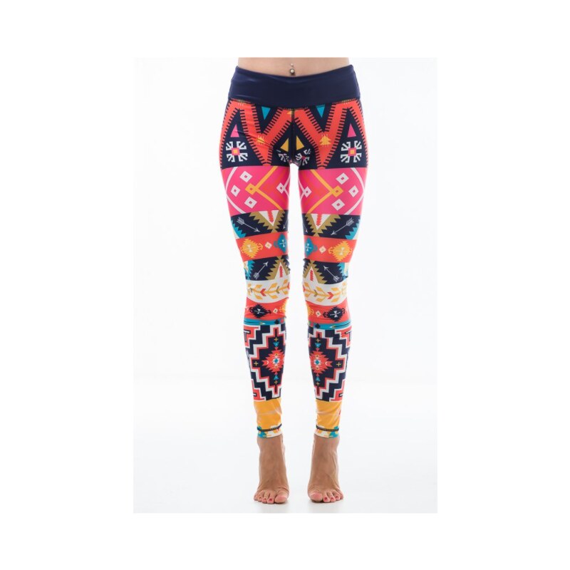 Dámské fitness legíny Six Deuce Aztec - multicolor - Litex