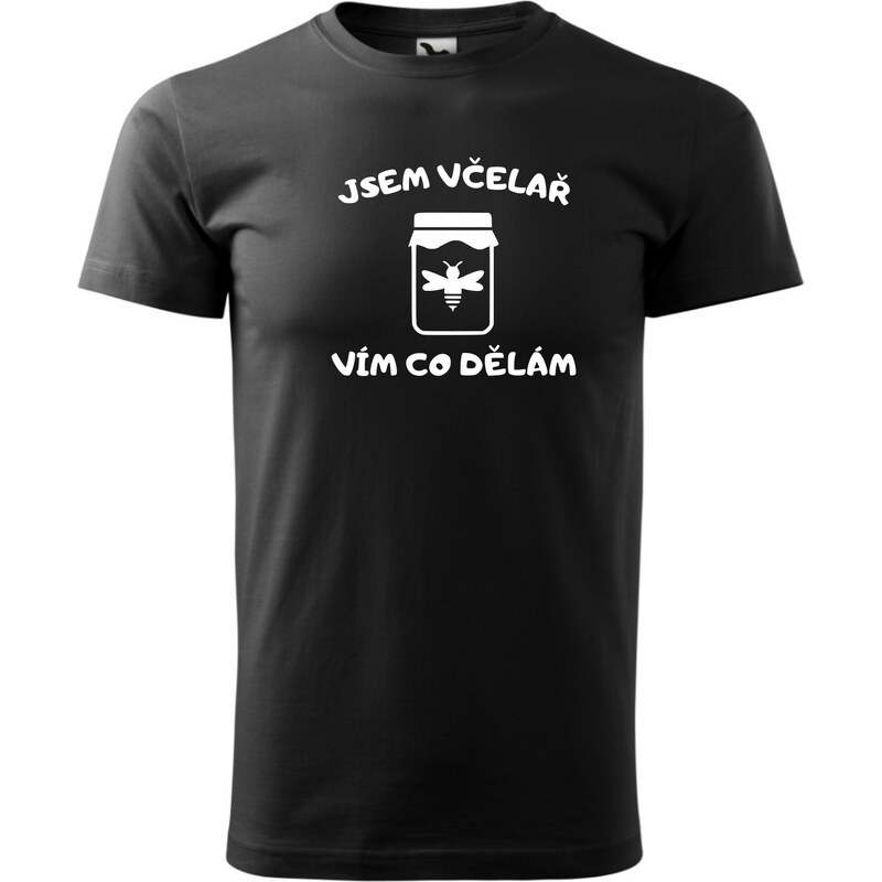 Fenomeno Pánské tričko Jsem včelař vím co dělám - černé