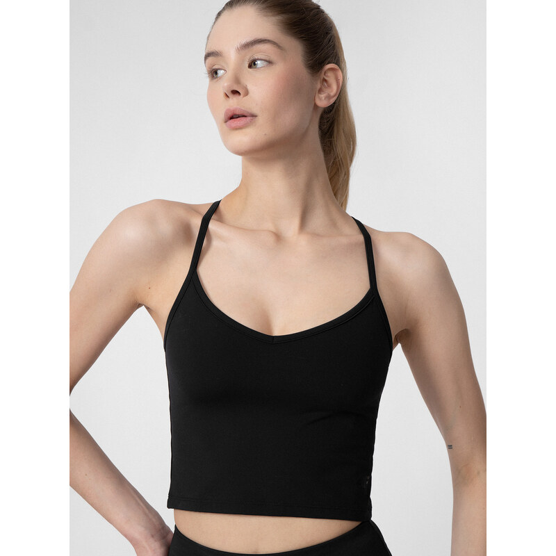 4F Dámský crop top na jógu