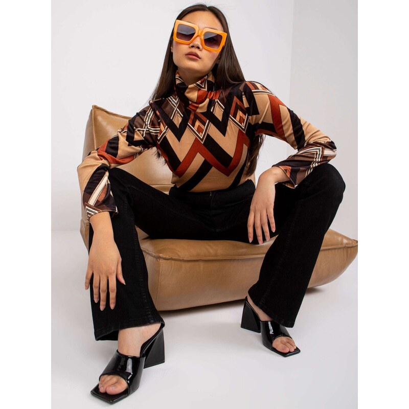 Italy Moda Blouse-DHJ-BZ-N6118-2.24-camel