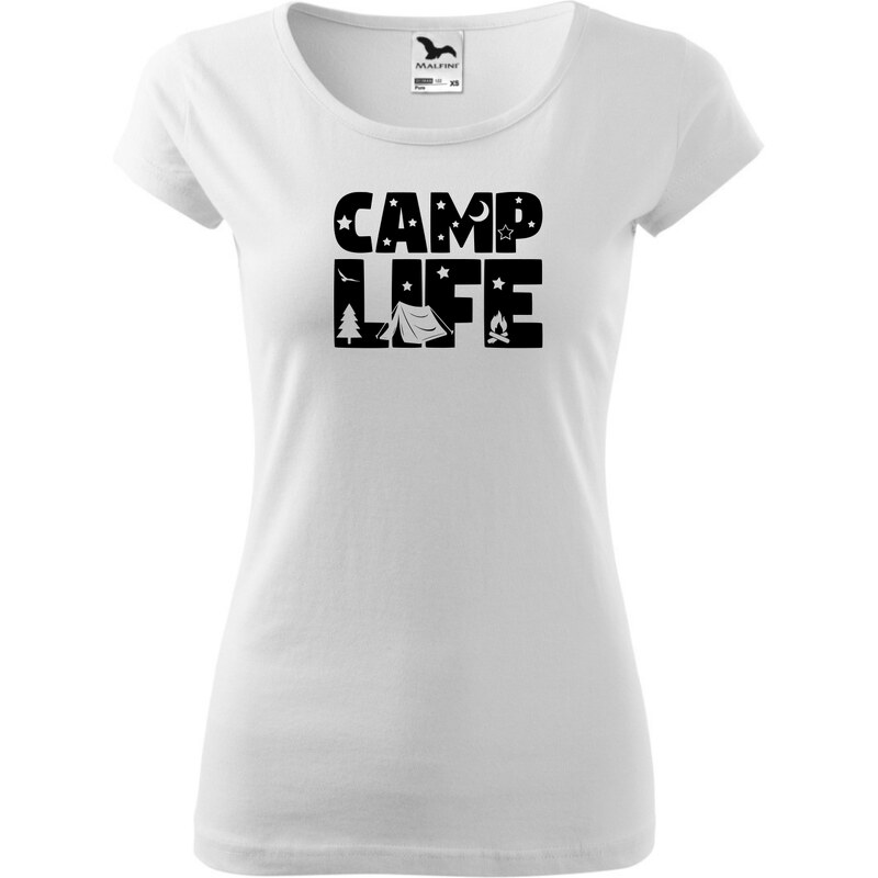 Fenomeno Dámské tričko Camp life - bílé