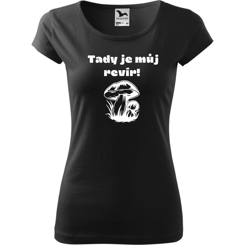 Fenomeno Dámské tričko Tady je můj revír - černé