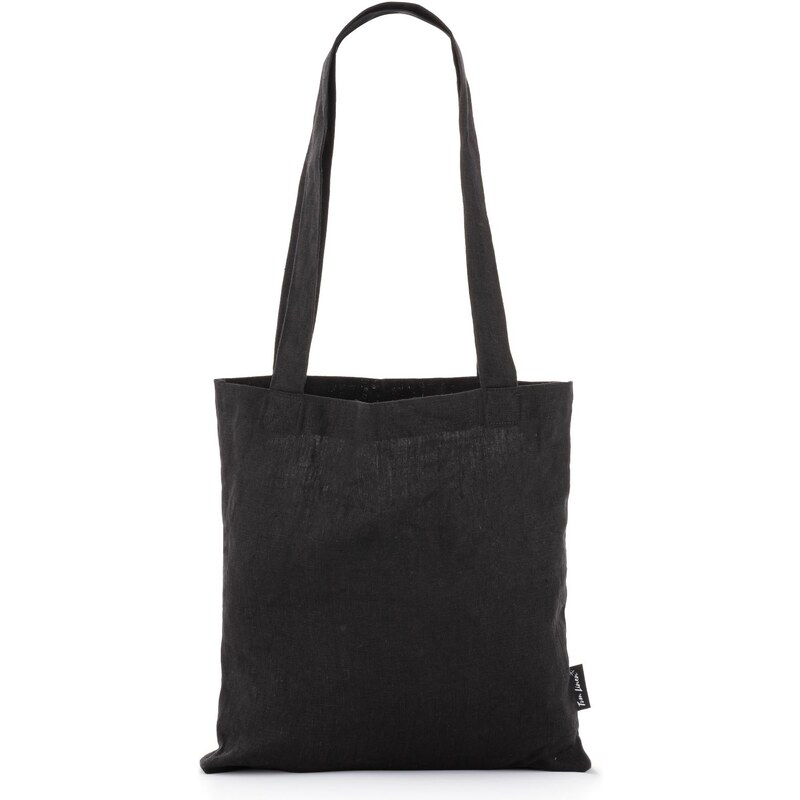 Lněná taška Černá Tom Linen