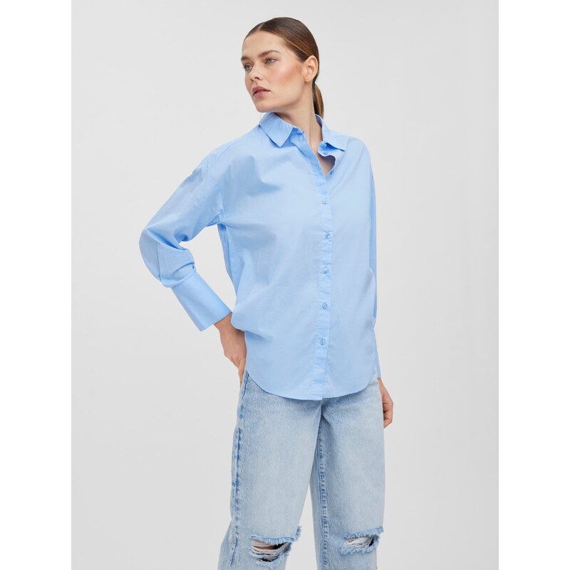 Vero Moda dámská košile Stinna dlouhý rukáv světle modrá