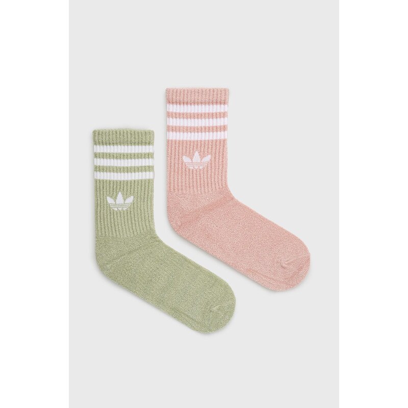 Ponožky adidas Originals HC9535 dámské, růžová barva, HC9535-MAGLM/WONM