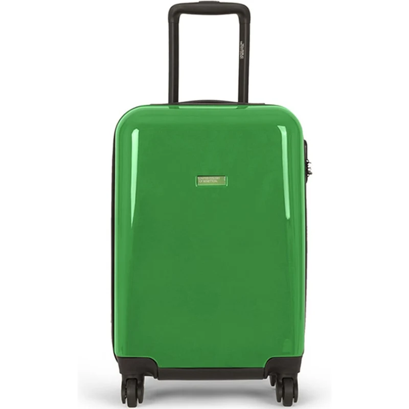 United Colors of Benetton Skořepinový cestovní kufr Cocoon L 96,5 l zelená  - GLAMI.cz
