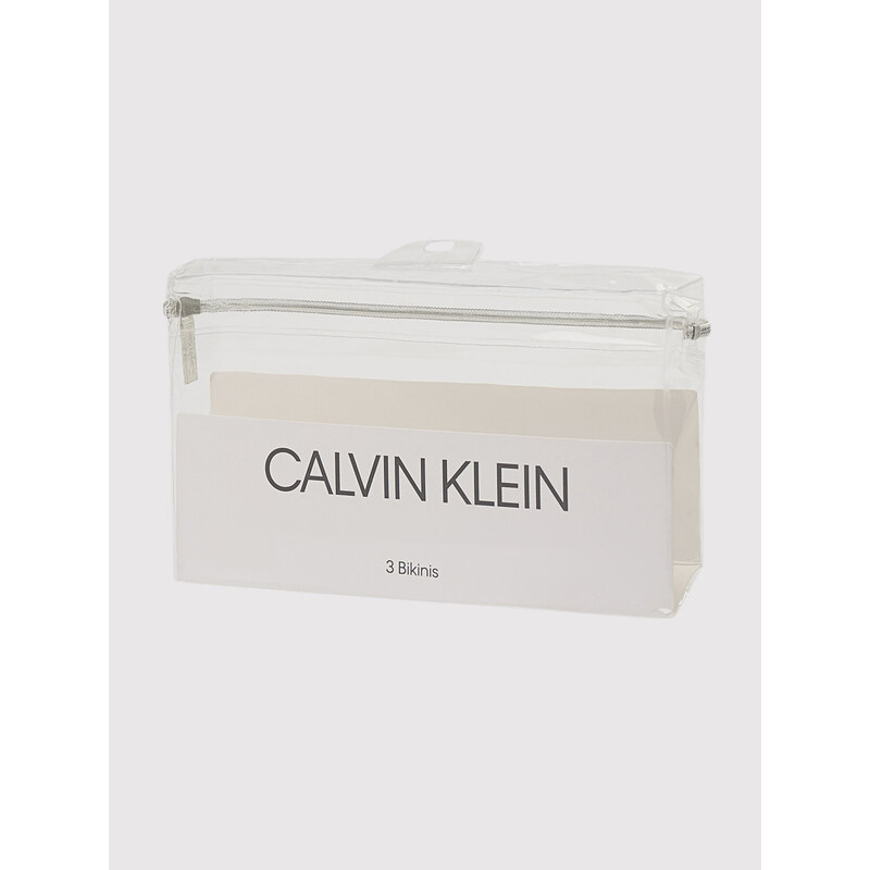Dámské brazilky Calvin Klein krajkové - 3Pack
