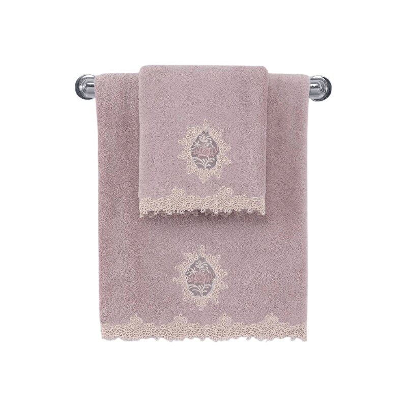 Soft Cotton Malý ručník DESTAN 30x50cm, Fialová, Lila, 580 gr / m², Česaná prémiová bavlna 100%