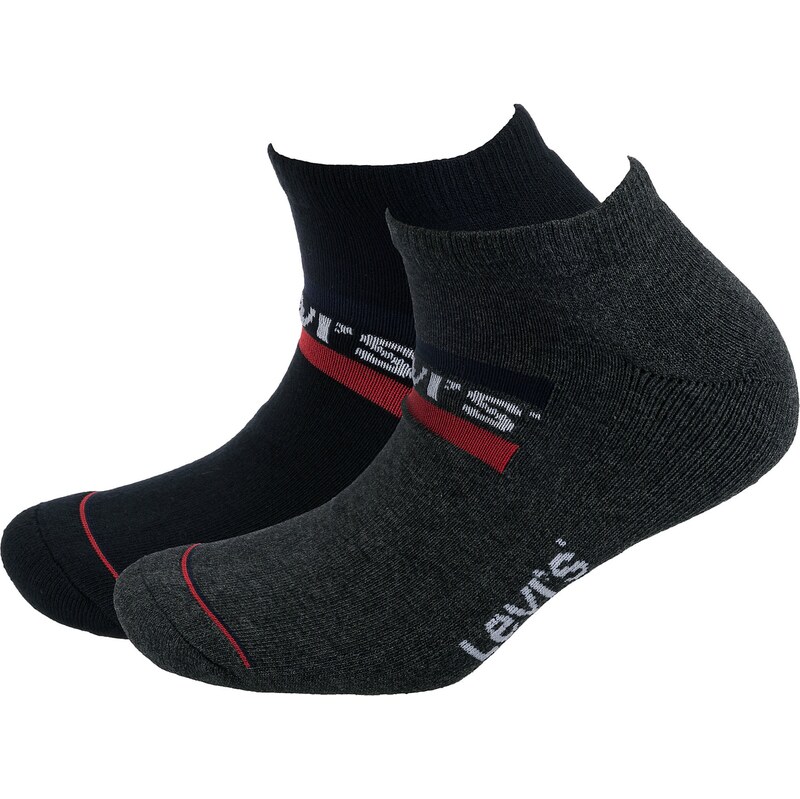LEVIS Ťapky tmavě šedá / červená / černá / bílá 108470579