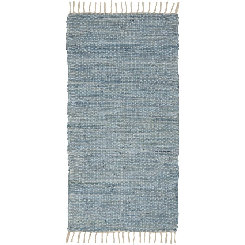 IB LAURSEN Bavlněný koberec Floor Runner Blue 60 × 120 cm