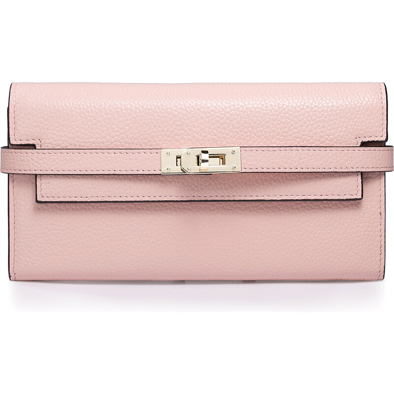 Luxusní dámská kožená peněženka Nucelle růžová