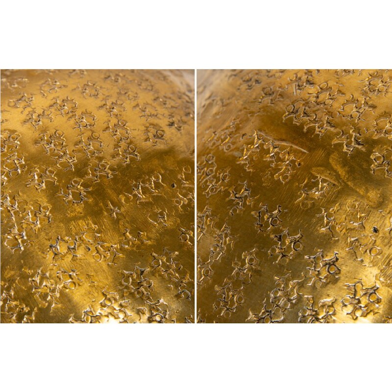 Moebel Living Sada dvou zlatých kovových váz Marisol 27/33 cm