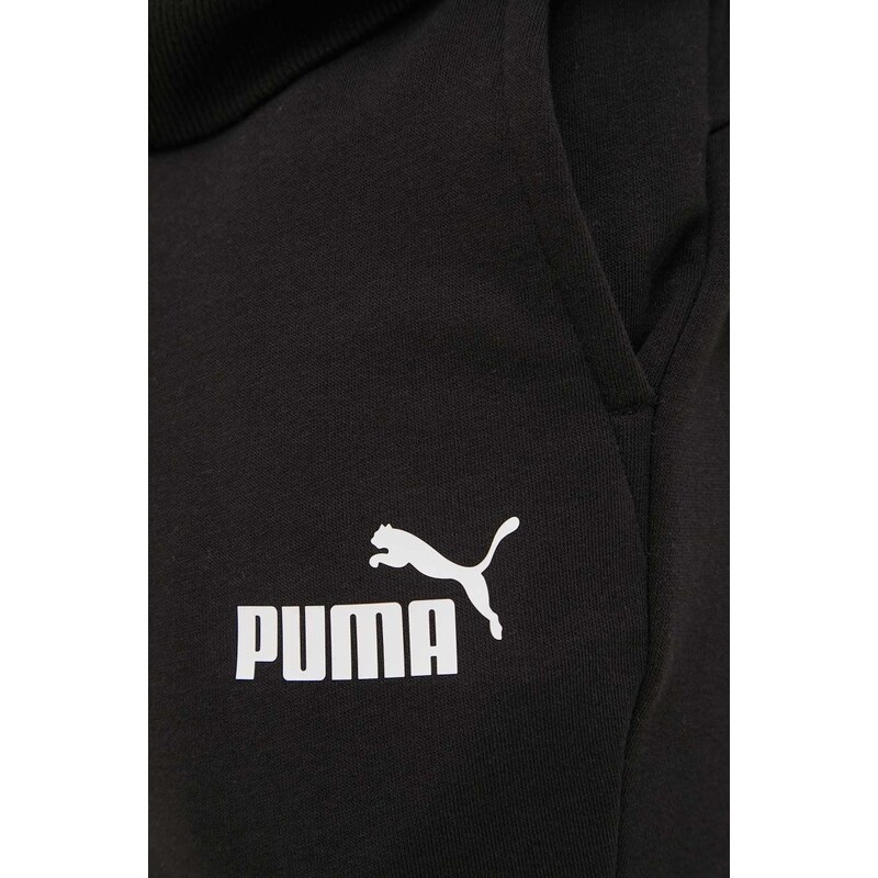 Kalhoty Puma 586720 pánské, černá barva, s potiskem, 586720