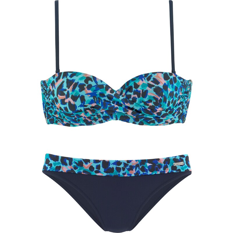 LASCANA Bikiny tyrkysová / černá 95915106