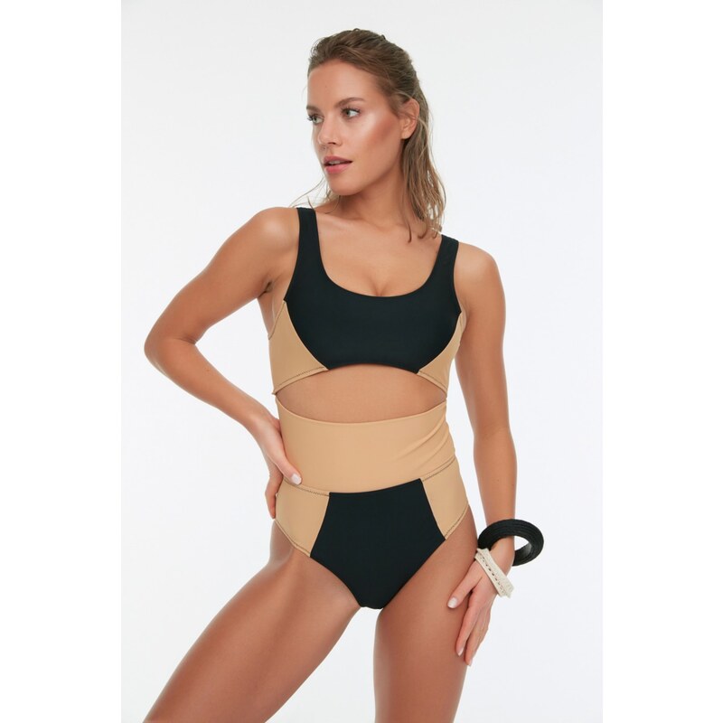 Dámské plavky Trendyol Color block 107259086