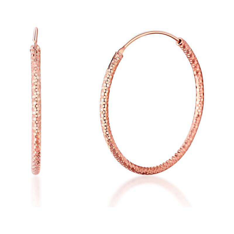 JVD Dámské stříbrné pozlacené kruhy rose gold SVLE0204XD5RO20 68425457