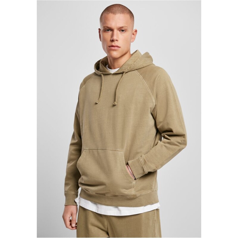 URBAN CLASSICS Overdyed Hoody - khaki