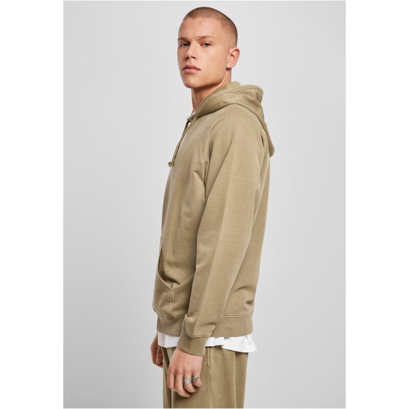 URBAN CLASSICS Overdyed Hoody - khaki