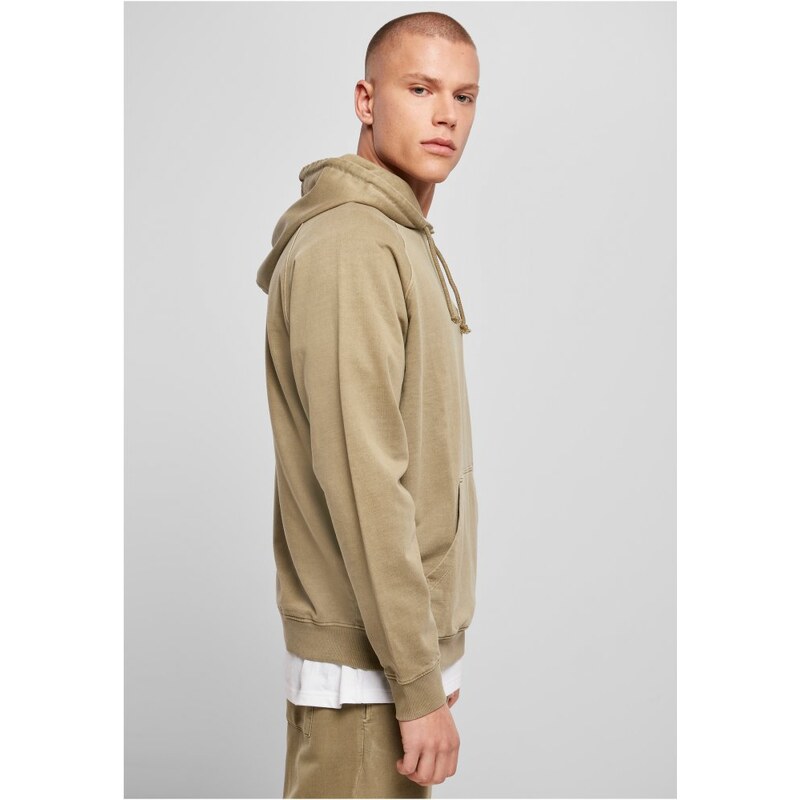 URBAN CLASSICS Overdyed Hoody - khaki