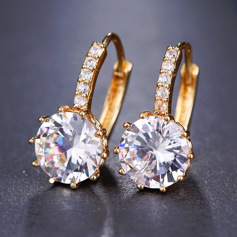 Sisi Jewelry Náušnice Swarovski Elements Bernadette Gold 28229623