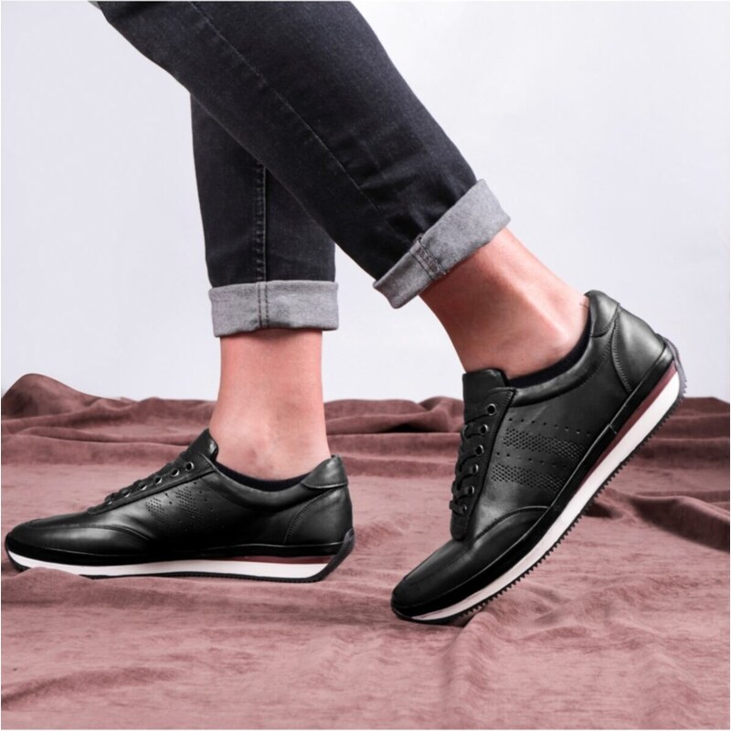 Ducavelli Fagola Genuine Leather Men's Daily Shoes, Casual Shoes, 100% Leather Shoes, 4 Seasons