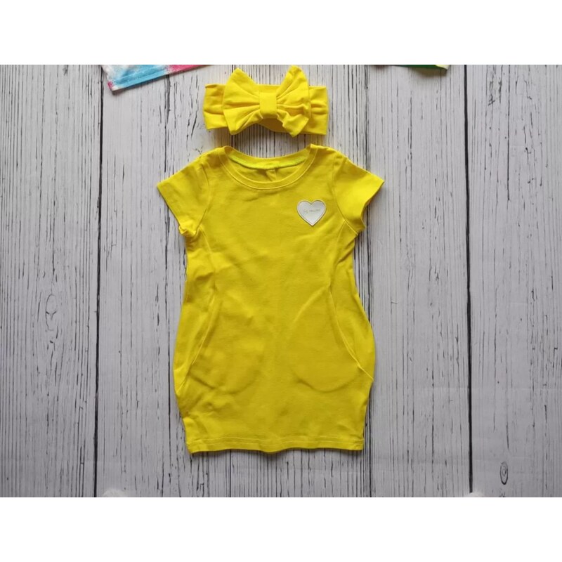Dívčí šaty Tuba žluté | By Mimi