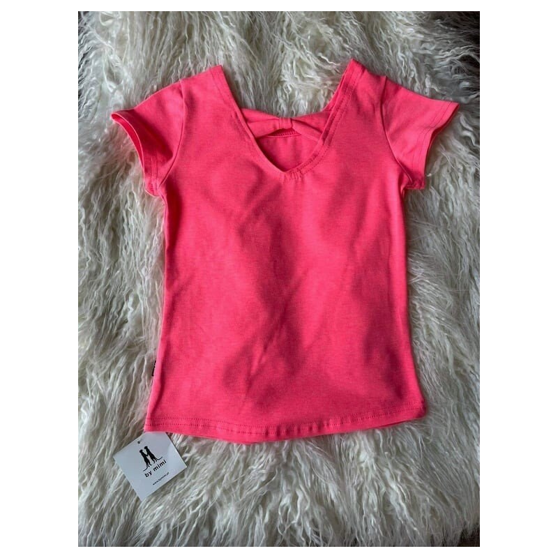 Dívčí triko Baletka růžová neon | By Mimi