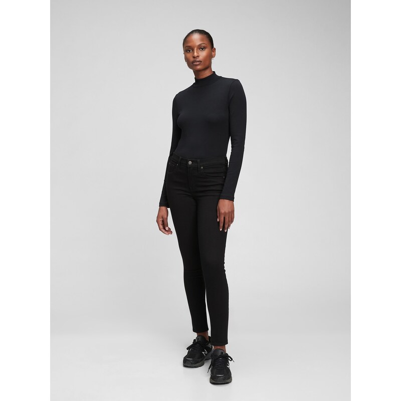 GAP Džíny mid rise true skinny jeans - Dámské