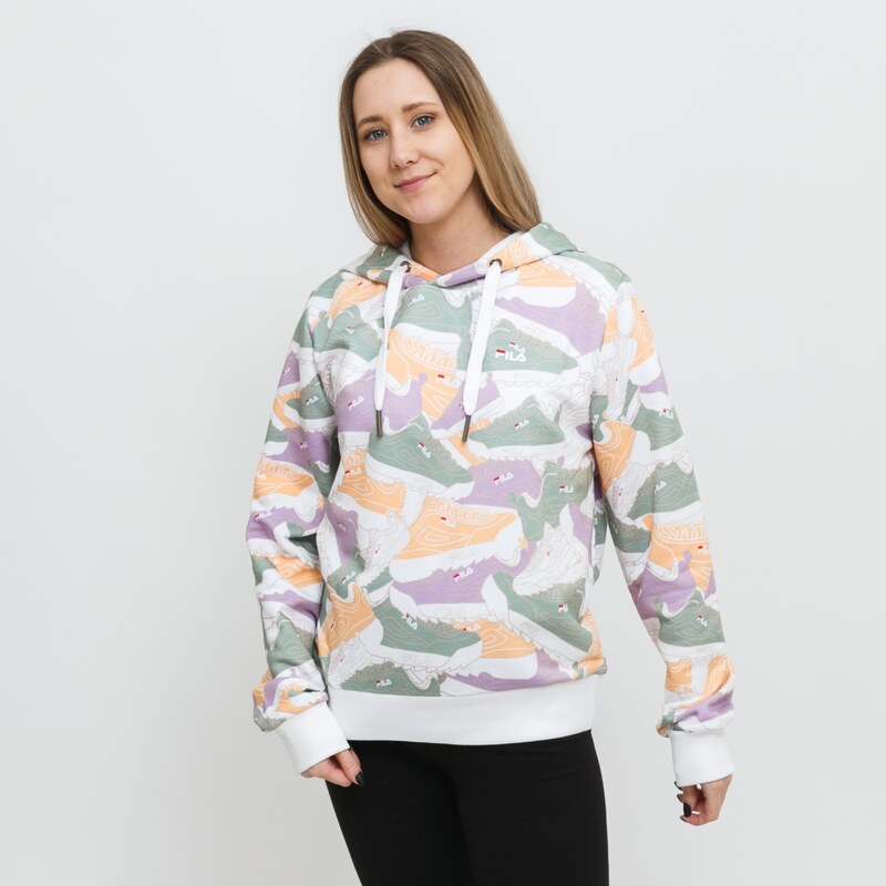 Fila BARRIO AOP hoody green