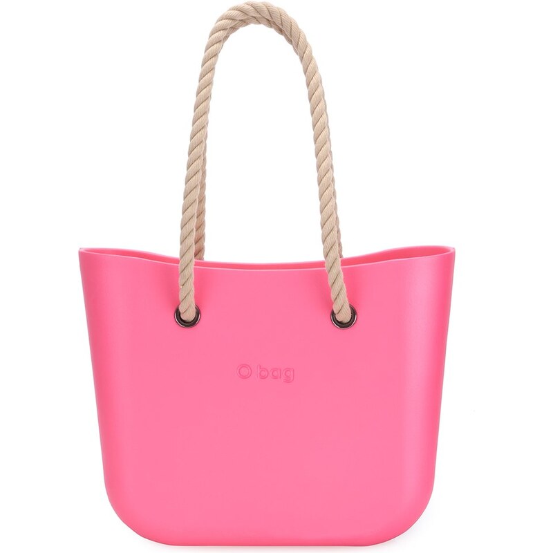 Růžová plastová kabelka O bag