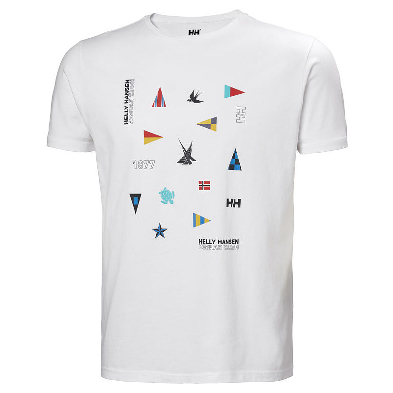 Pánské triko HELLY HANSEN SHORELINE T-SHIRT 2.0 001 WHITE