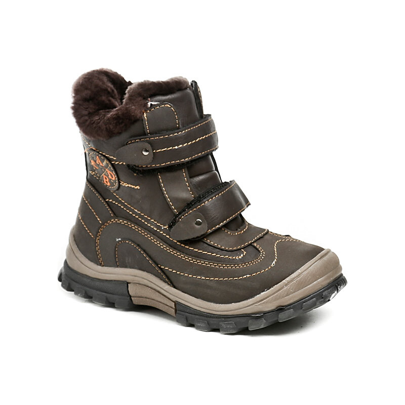 Magnus 46-0614-T1 hnědé dětské zimní boty