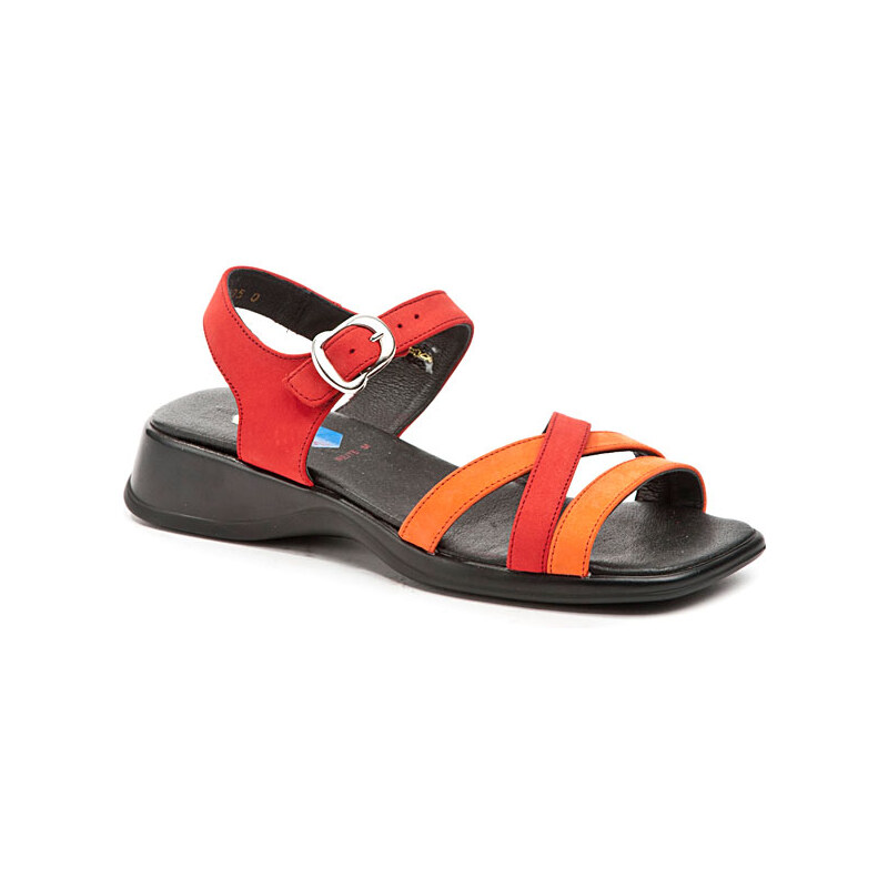 Dětská obuv DKM - Romika dívčí sandálky NUBUK 434 oranžová